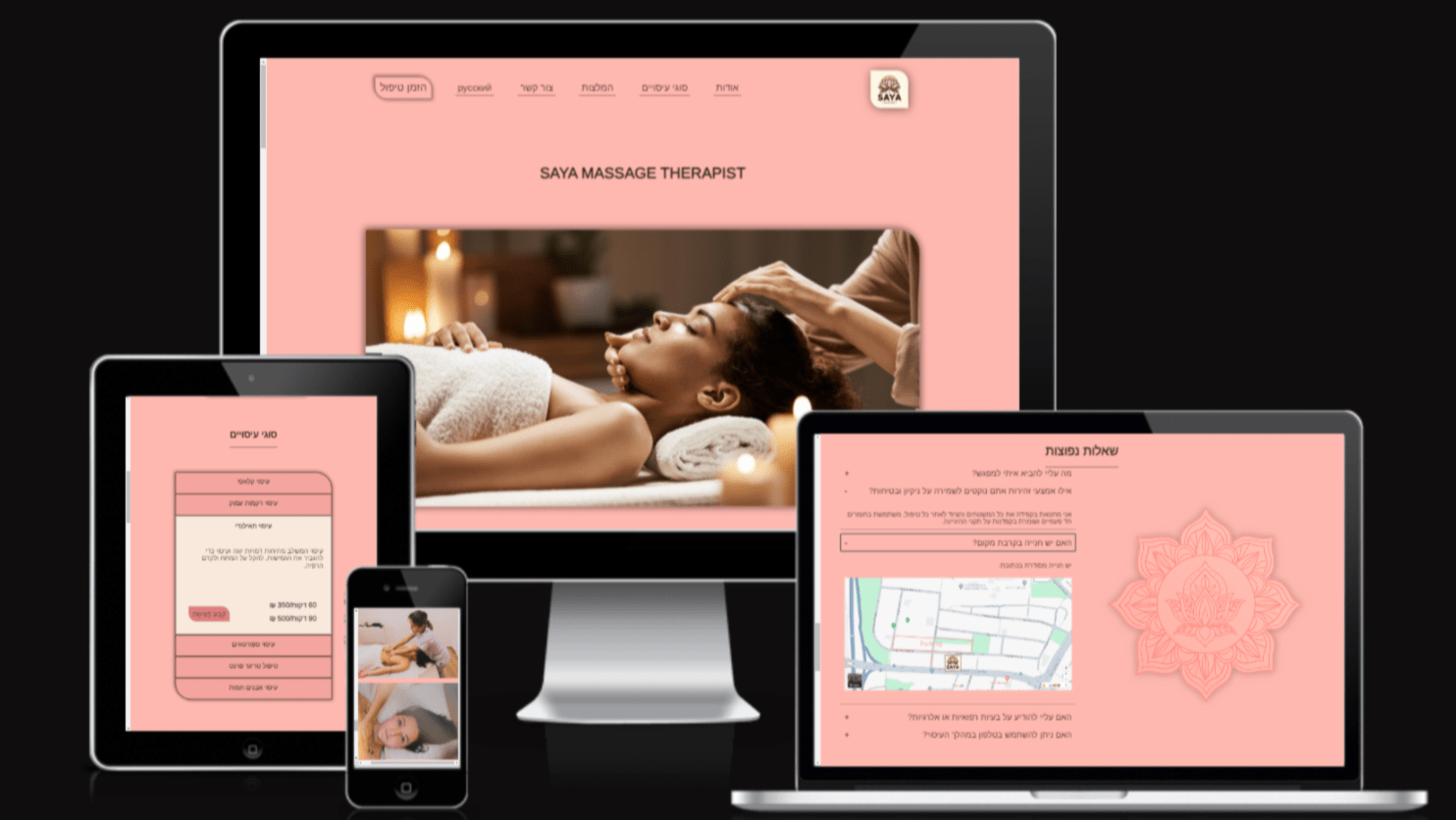 bilingual website for a massage therapist
